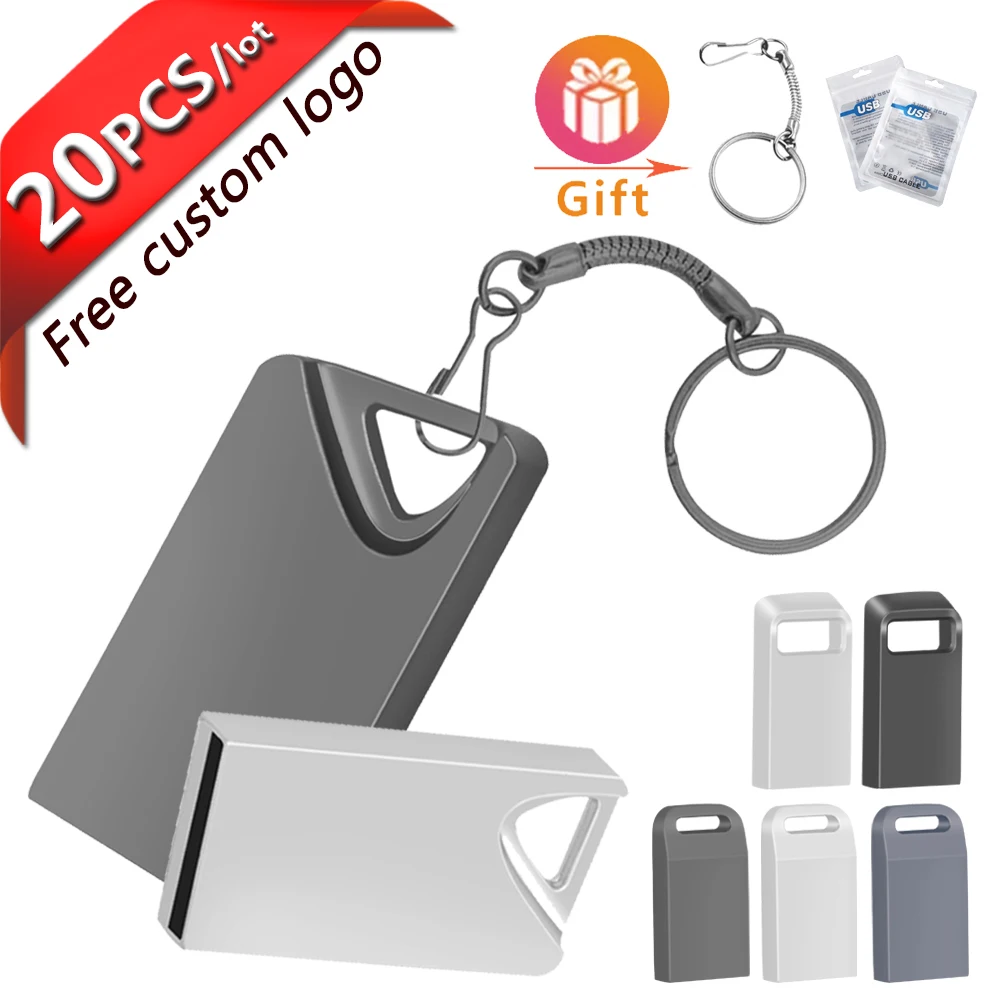 

USB-флеш-накопитель 20 шт./лот, USB 2,0, 4 ГБ, 16 ГБ, 32 ГБ, 64 ГБ
