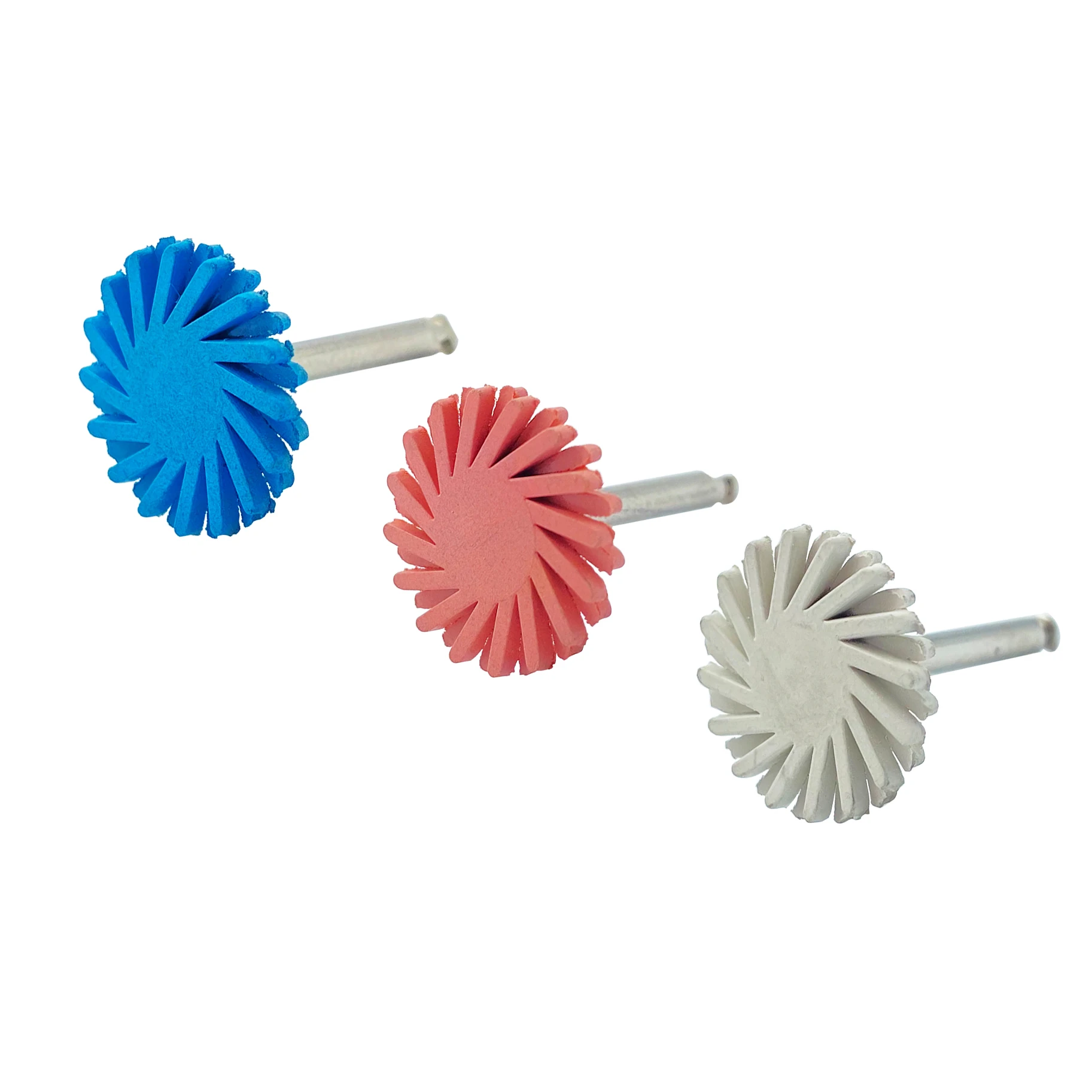 WELL CK 6/12/18pcs DENTAL Rubber Polisher Composite RA Disc Kit Resin Polishing Electric Motor Pressure Wheel Spiral Brush Burs