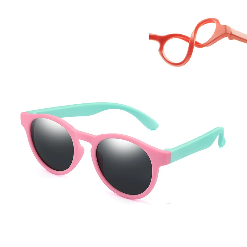Boys Girls Sun Glasses Silicone Safety Glasses For Kids Baby Uv400 Eyewear