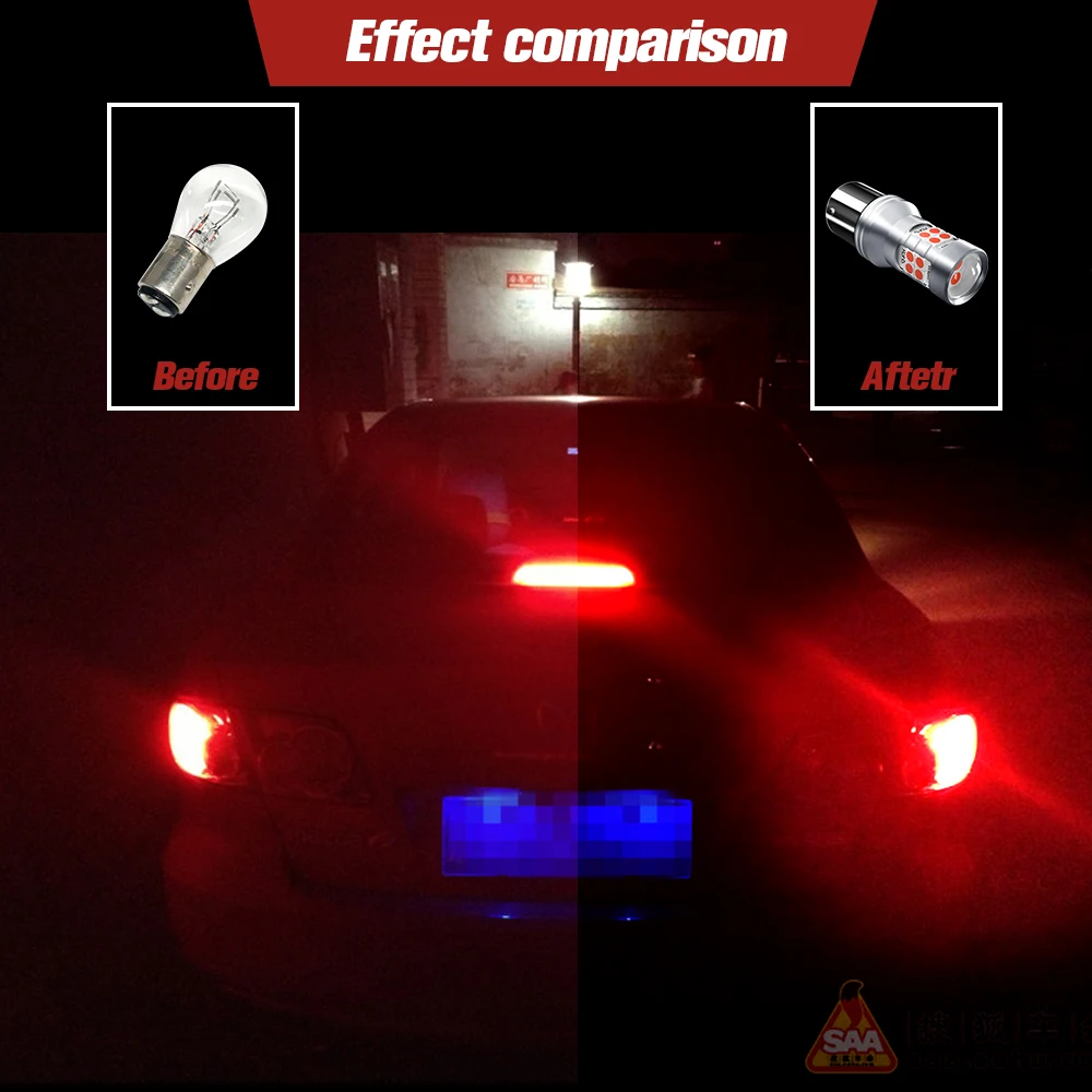 2x Светодиодная лампа стоп-светильник P21/5W 1157 BAY15D Canbus для Hyundai Getz Matrix Accent 1 2 3 4 5 Santa Fe