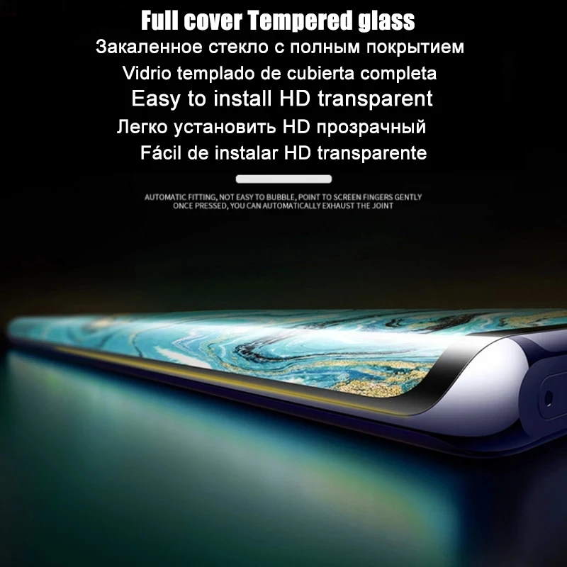 full cover curved tempered glass for oneplus 10 9 8 7 pro screen protector for one plus 8t 7t pro full jelly glue hd clear film free global shipping