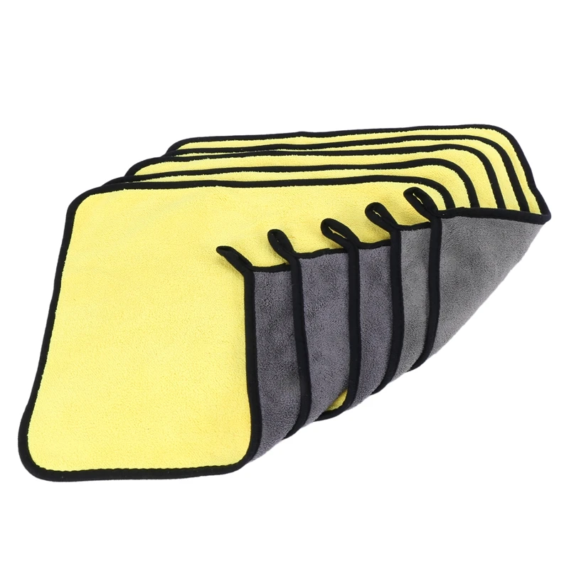 

5 шт., полотенца из микрофибры для мытья автомобиля