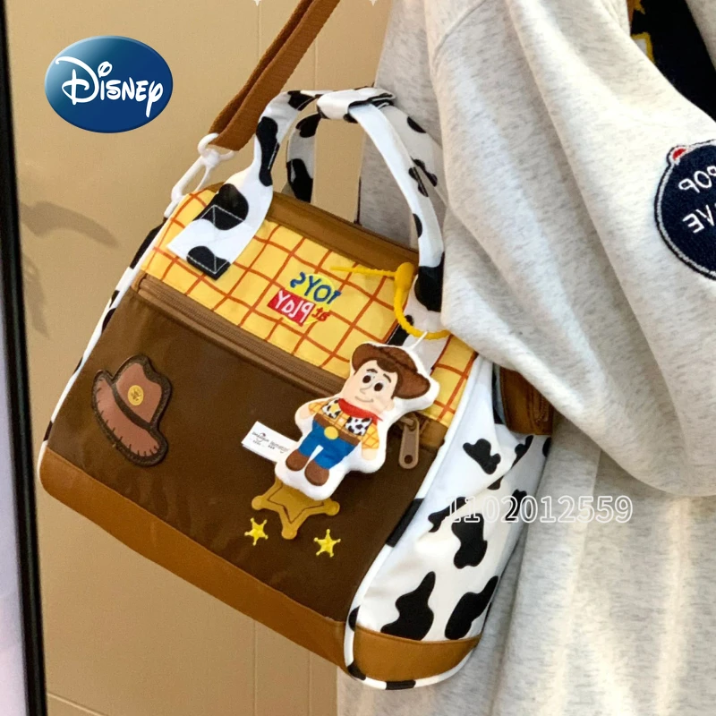 Disney Toy Story New Women's Handbag Cartoon Cute Luxury Girls' One Shoulder Oblique Bag Large Capacity Girls' Bag High Quality