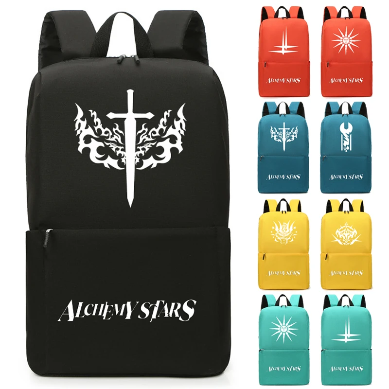 

Рюкзак для мальчиков и девочек с игрой альхими звездами, школьный ранец для подростков, мужские и женские сумки, большая дорожная Сумка для ...