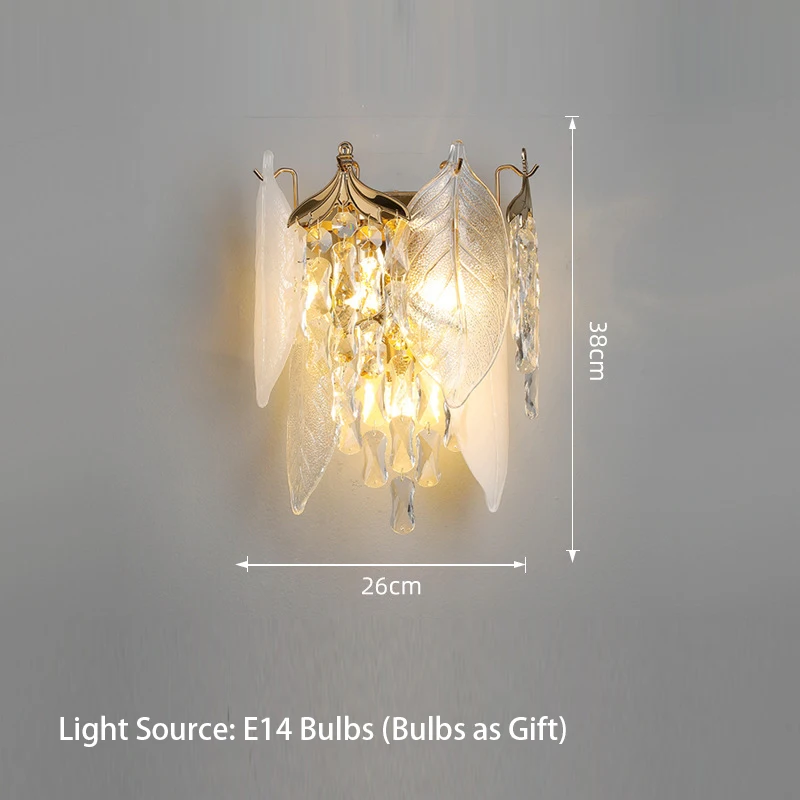 Фарфоровые листья, стеклянные люстры, светодиодные хрустальные подвесные светильники для потолка, современный домашний декор, светильник для гостиной, блеск