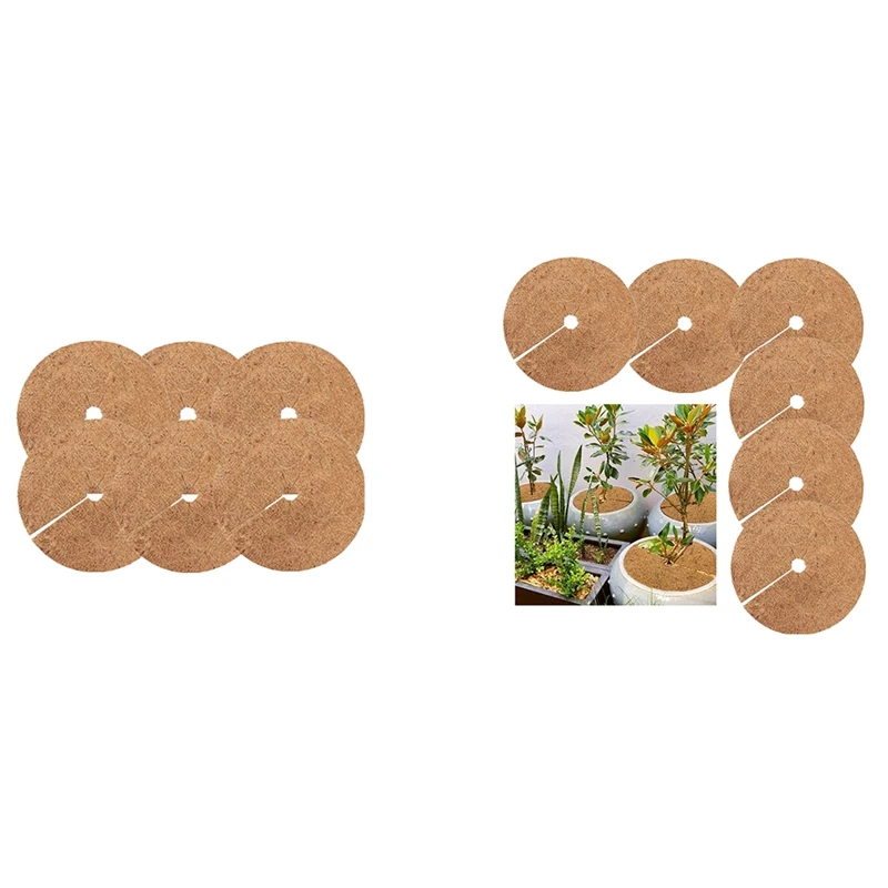 

Coir Plant Cover Mulch Mat Weed Control Fabric Flower Pot Rings Coconut Tree Trunk Protector Planter Root Protection