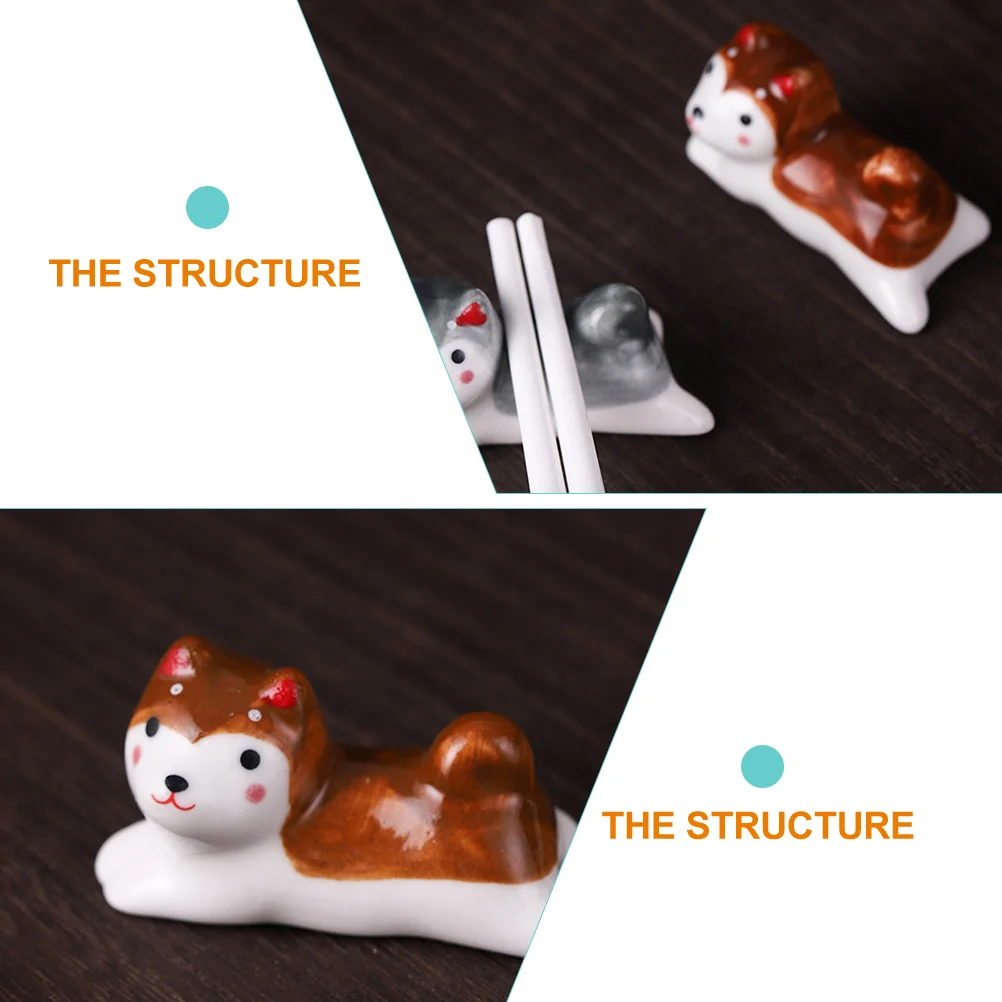 Держатель для палочек еды подставка ложки керамическая кухонная утварь собак