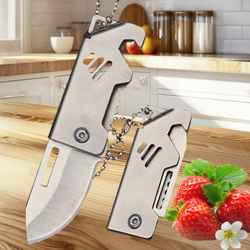 Мини-складной Карманный Нож Из Нержавеющей Стали Острый Lезvia Для Очистки Фруктов