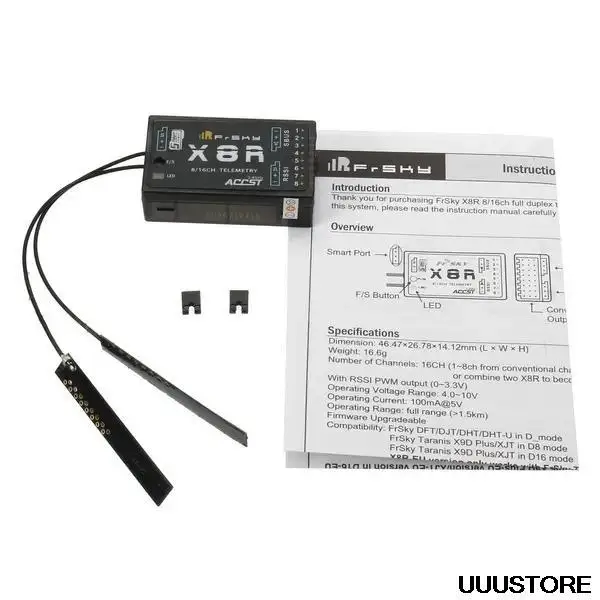 Приемник FrSky X8R 8/16CH Телеметрия для радиоуправляемого квадрокоптера