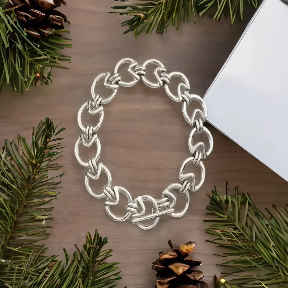 Топ Novo Ajuste Uno De 50 Moda Galvanoplastia 925 Prata 14k Ouro Charme Pulseira Nicho Joias Presente