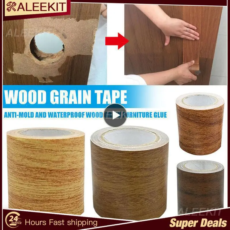 

Sofa Fix Patch Self Adhesive Wood Grain Tape Realistic Wood Grain Furniture Renovation Repair Duct Tape Home Decor Improvement