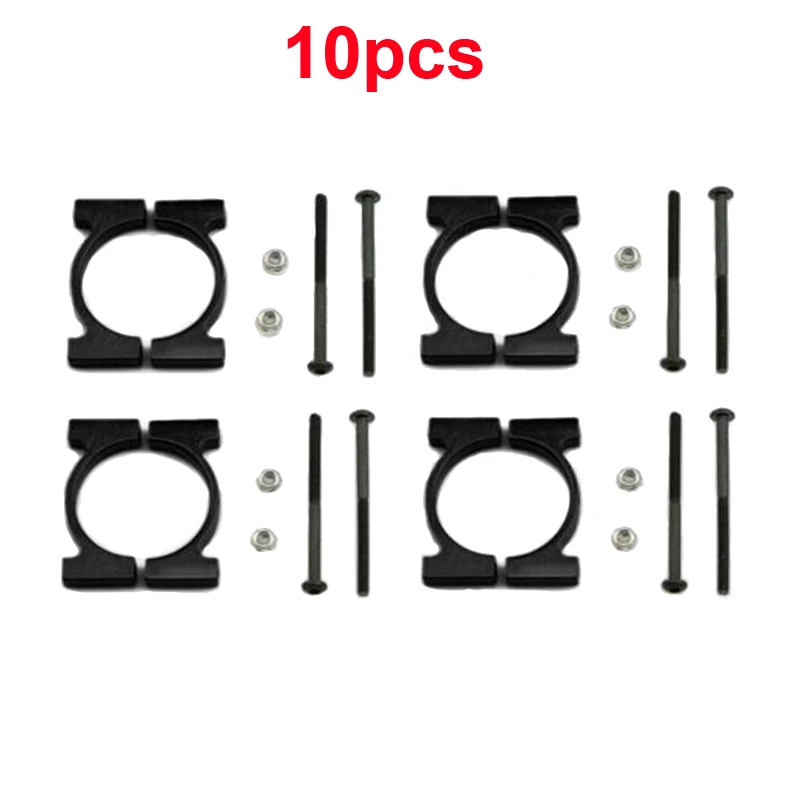 

10PCS RC UAV Muilticopter CNC Aluminum Alloy Tubing Clip 12mm 16mm 20mm 22mm 25mm Pipe Clamp Carbon Tube Fixed Connector Holder