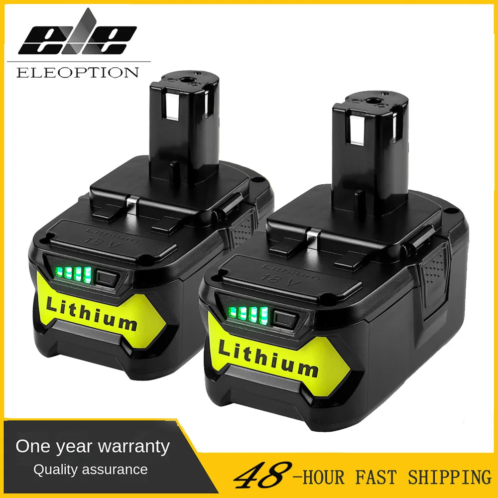 

18V 6000mAh Li-ion Rechargeable Battery for Ryobi for ONE+ Power Tool BPL1820 P108 P109 P106 P105 P104 P103 RB18L50 BPL-1815