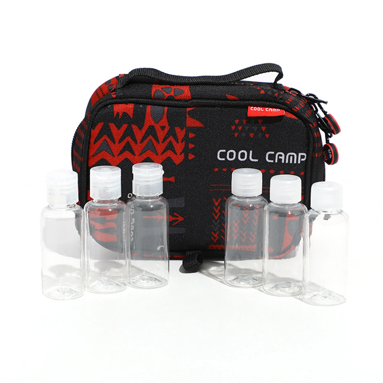 

6 PCS Spice Jar Set Food Seasoning Shaker With Travel Bag Plastic Salt Sugar Spice Pepper Shaker Portable Kitchen Gadget For