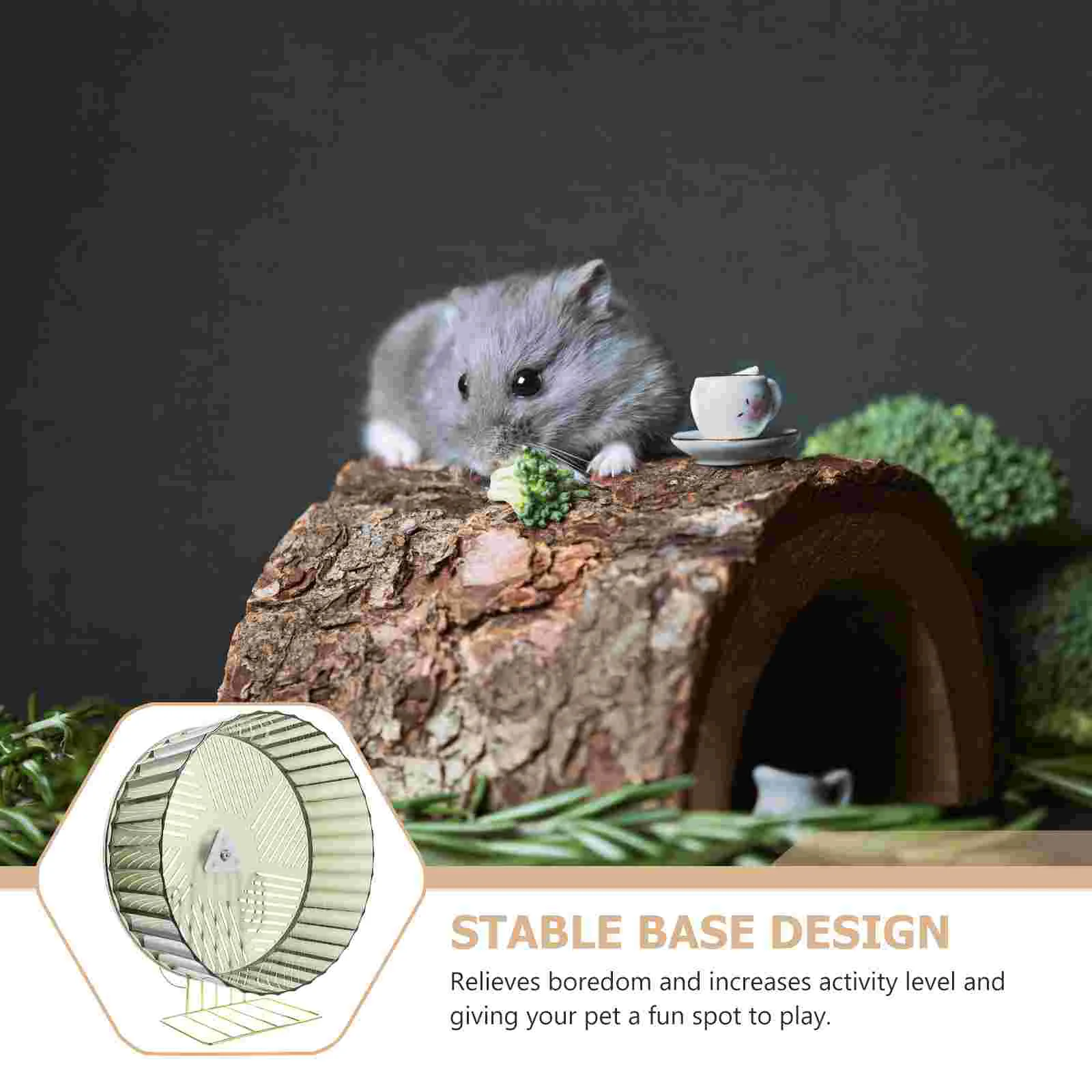 Беговое колесо для хомяка бесшумная шиншилла стабильный ежик клетка упражнений
