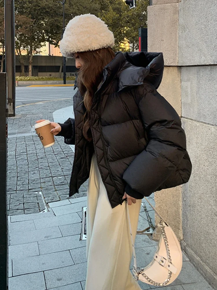 Женский утепленный пуховик Office Lady белый