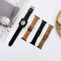 genuine leather strap for apple watch band 45mm 41mm 44mm 40mm 42mm 38mm watchband bracelet belt correa for iwatch 7 se 6 5 4 3