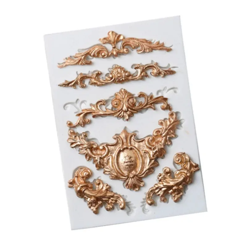 Силиконовая Форма Для Выпечки В Европейском Стиле С Декоративными Узорами Торта