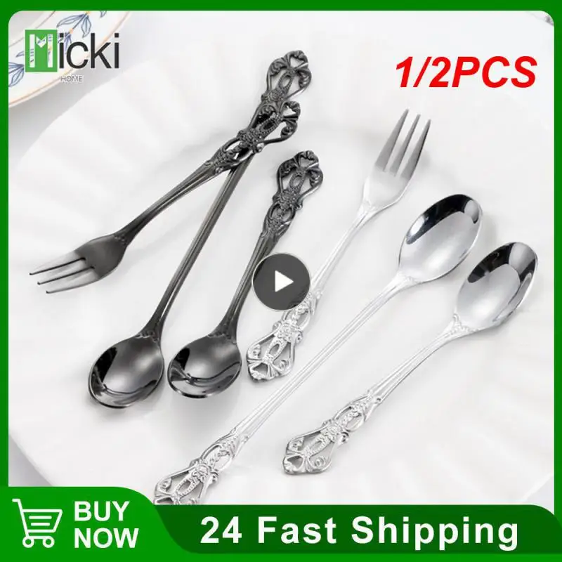 Luxury Complete Tableware European Style Stainless Steel Spo