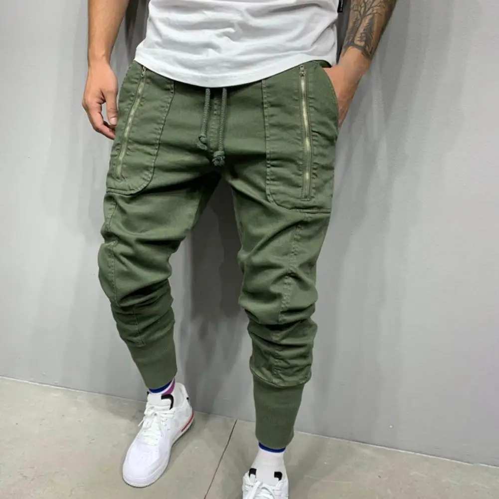

Trendy Male Trousers Simplicity Trousers Close Fitting Fashion Men Long Cargo Trousers Fashionable