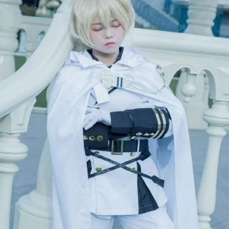 Anime Seraph Of The End Owari No Mikaela Hyakuya Uniforms Cosplay Costume With Wig Full Set MN7
