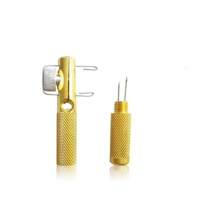 Полностью металлический инструмент для завязывания рыболовных крючков и