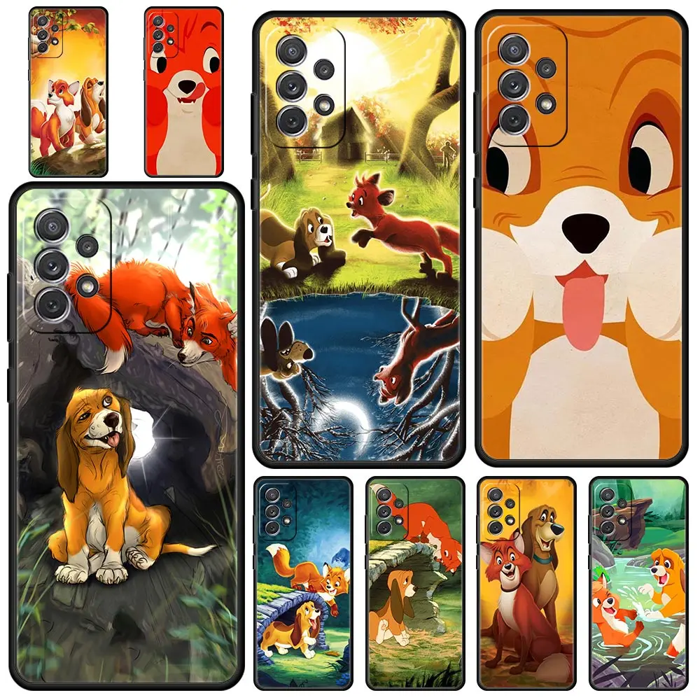

Cute The Fox and the Hound Phone Case For Samsung Galaxy A51 A13 A71 A21S A12 A11 A31 A41 A01 A03s A22 A23 A33 A73 A53 5G Cover