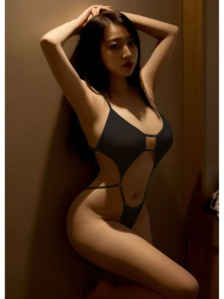 Ажурное Бандажное бикини с высоким вырезом на спине боди колготки горячее