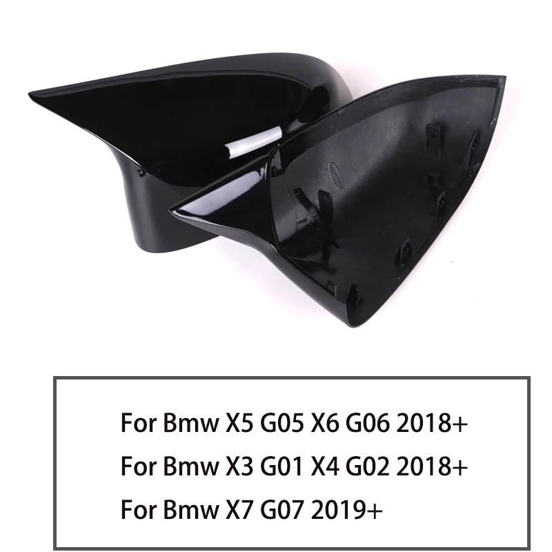 ABS Piano Black Door Side Mirror Caps Covers Replacement for BMW X7 (G07) &amp 2019+ New X3 X4 X5 X6 (G01 G02 G05 G06) | Автомобили и