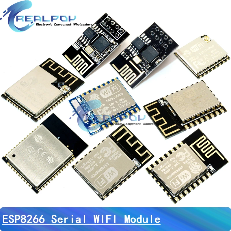 ESP8266 ESP-01 ESP-01S ESP-07 ESP-12E ESP-12F ESP-12S ESP-WROOM-32 ESP-32S Serial WIFI беспроводной модуль