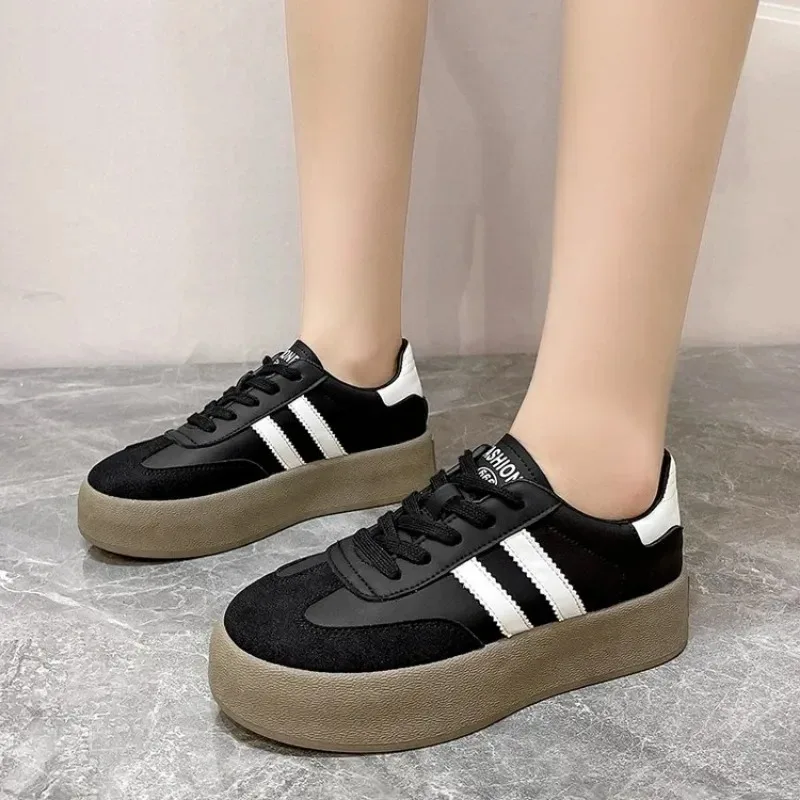 Женская повседневная уличная спортивная обувь на шнуровке 2024 весенне-осенние