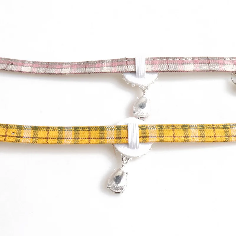 New arrival pet collar alloy diamond buckle Water Drop Pendant cat British elastic band |