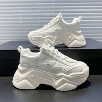 summer womens shoes 2022 ladies white shoes platform woman vulcanize casual breathable sneaker black chunky sneakers spring