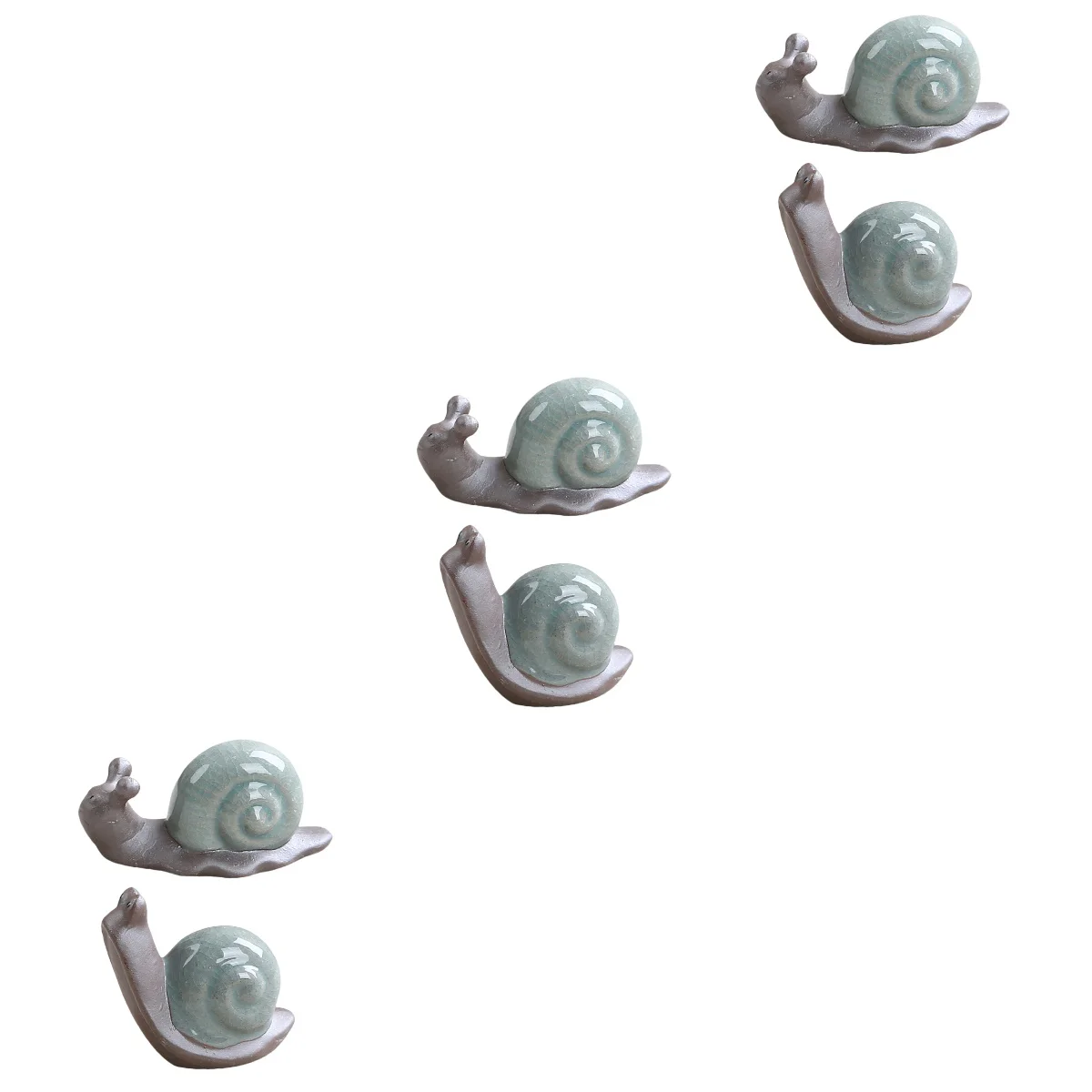 

Snail Statue Animal Miniature Sculpture Miniatures Figure Gifts Decoration From Model Desk Shui Feng Ornament Table Tea Pet Gift