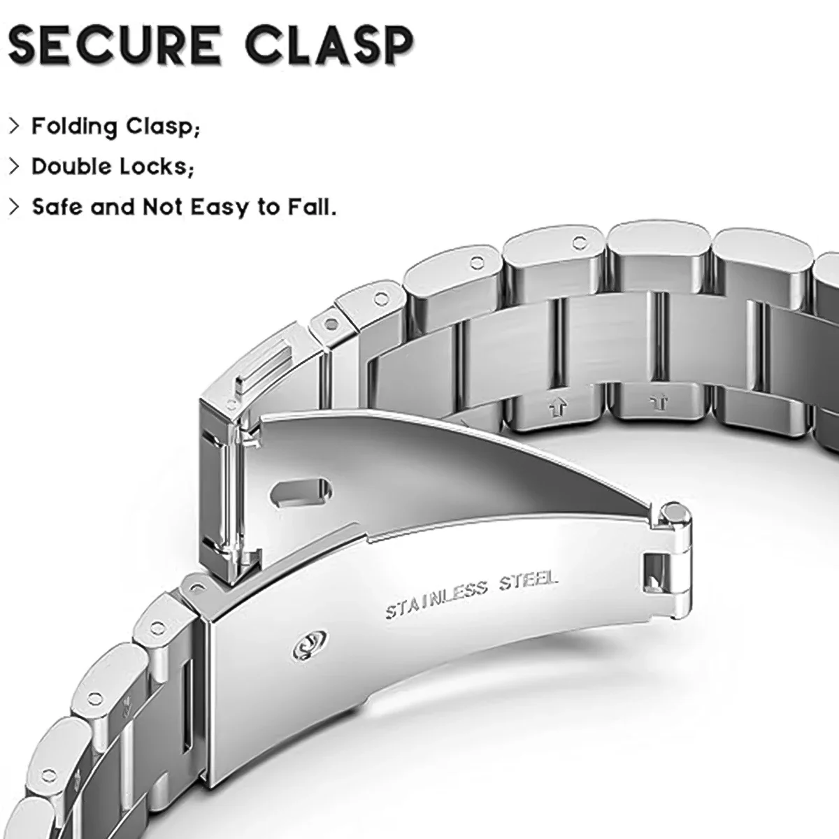 Фото Ремешок из нержавеющей стали для Samsung Galaxy Watch 8 classic 46, металлический ремешок для часов, браслет Correa для Galaxy Watch8 40, 44 мм, ультра-браслет №4