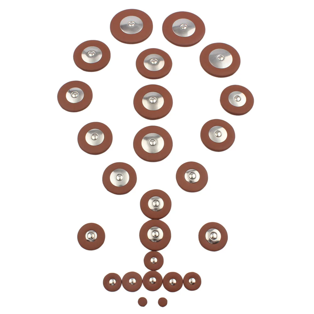 

1 комплект, кожаные колодки для саксофона среднего и высокого диапазона, колодки для высокочастотных динамиков альт/тенор/Сопрано, защитные...