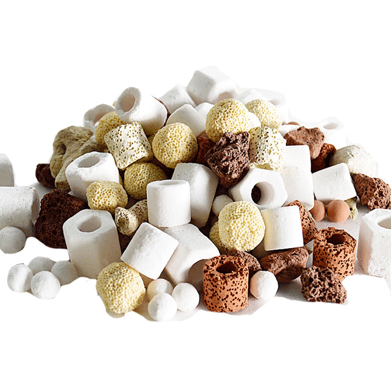 Аквариумный фильтр керамическое кольцо с активированным углем 250 г аквариумный