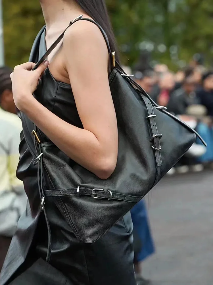 

Винтажная женская сумка-тоут, вместительная сумочка на плечо из мягкой искусственной кожи, дизайнерский Дамский кошелек, на весну-лето 2023