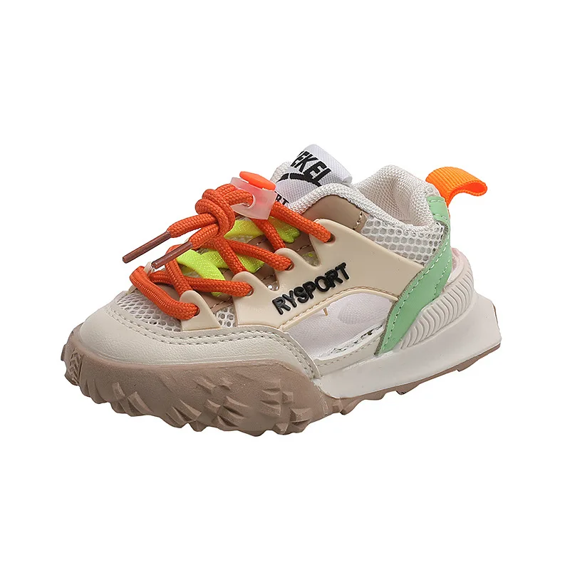 

Children Summer Sandals Baby Anti-kick Walking Mesh Sneakers Boys Cool Running Shoes Girls Breathable Hollow Sandals
