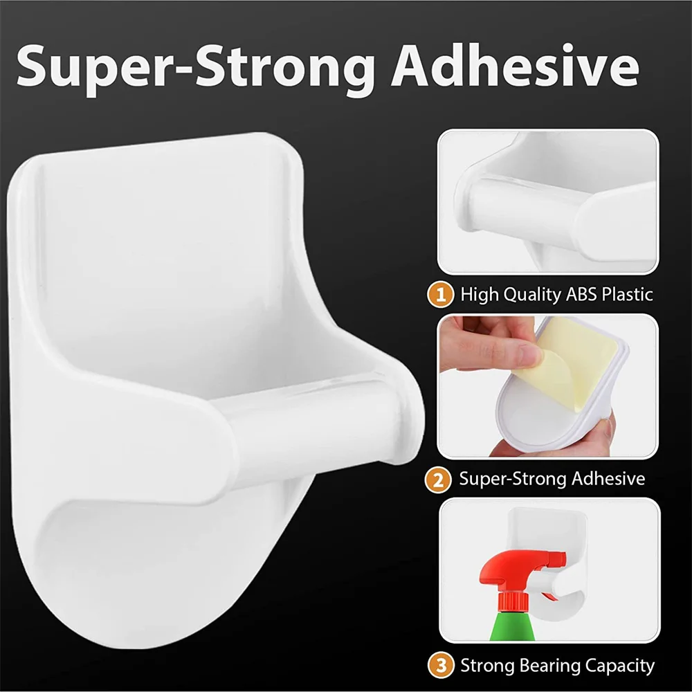 Spray Bottle Holder Storage Wall Mounted Viscous Cabinet Storage Rack Retainer