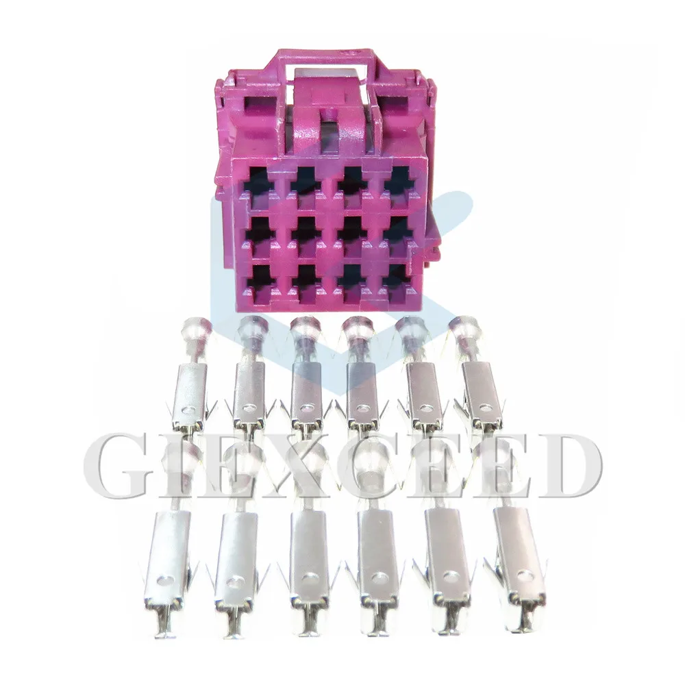 

1 компл., 12 контактов, серия 3,5, автомобильная фара, пластиковый корпус, проводной кабель, негерметичная электрическая розетка 5-968972-1