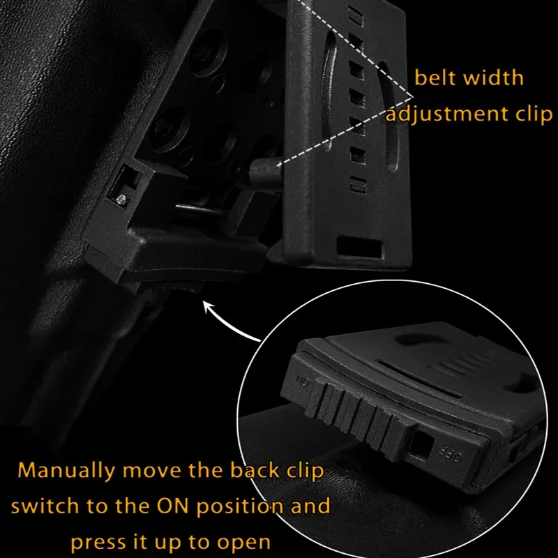 Универсальный пистолет пневматический Kydex для Glock G17 19 G22 G34 G43X охотничий мужской