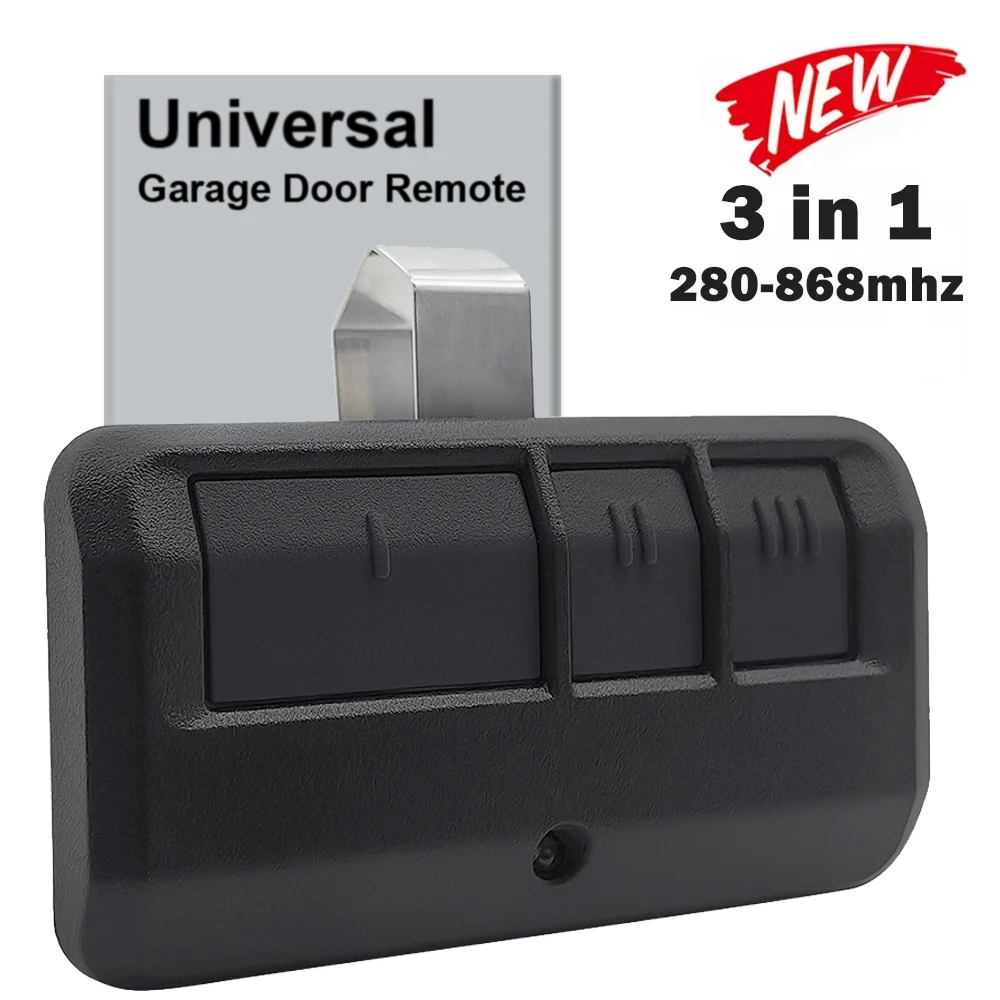 

Многочастотный пульт дистанционного управления для гаражных ворот/ворот 3 в 1, портативный передатчик команд 280–868 МГц, дубликатор брелка