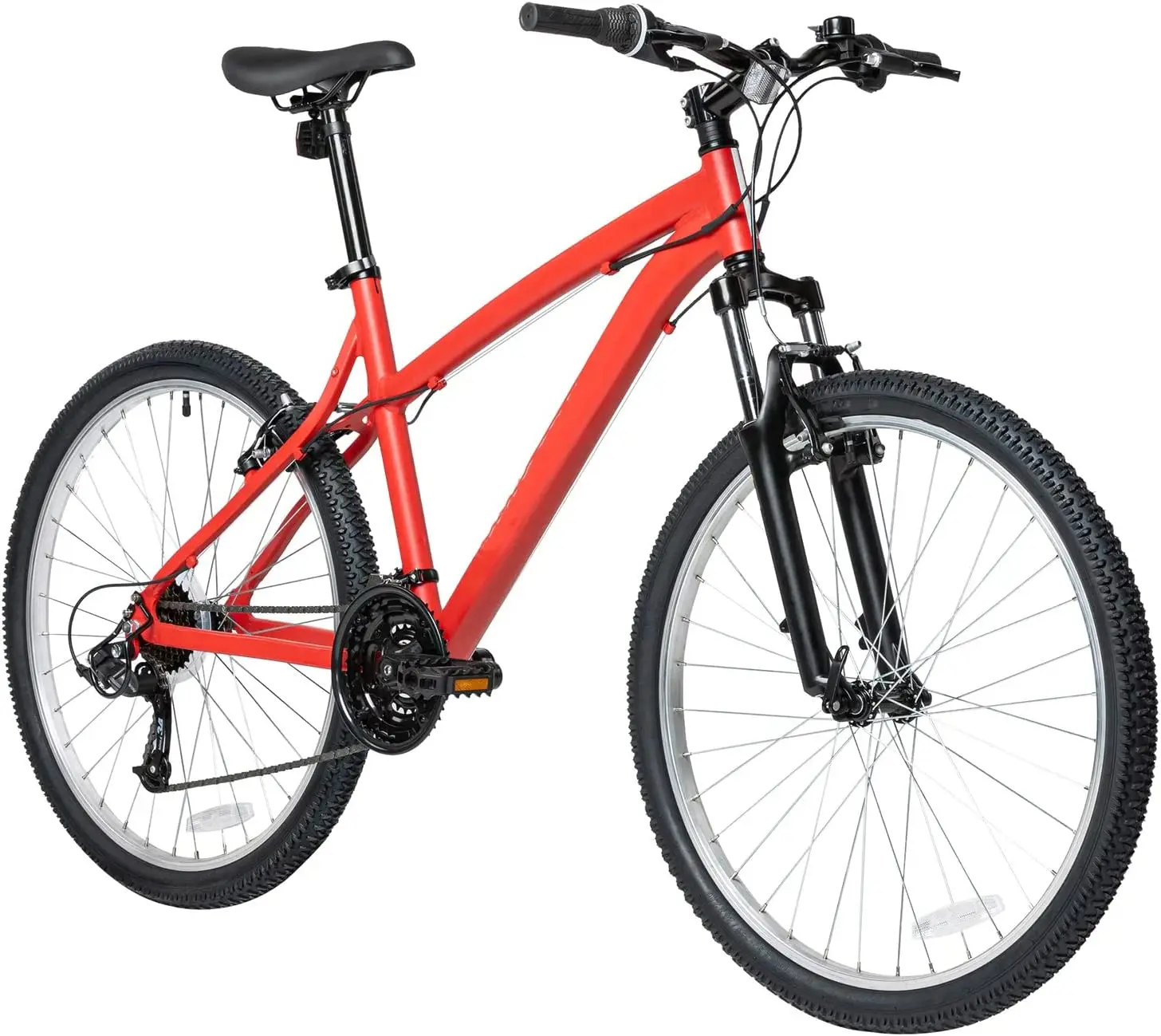 

21 Speed Aluminum Mountain Bike, 26", Unisex, Red, Extra Large