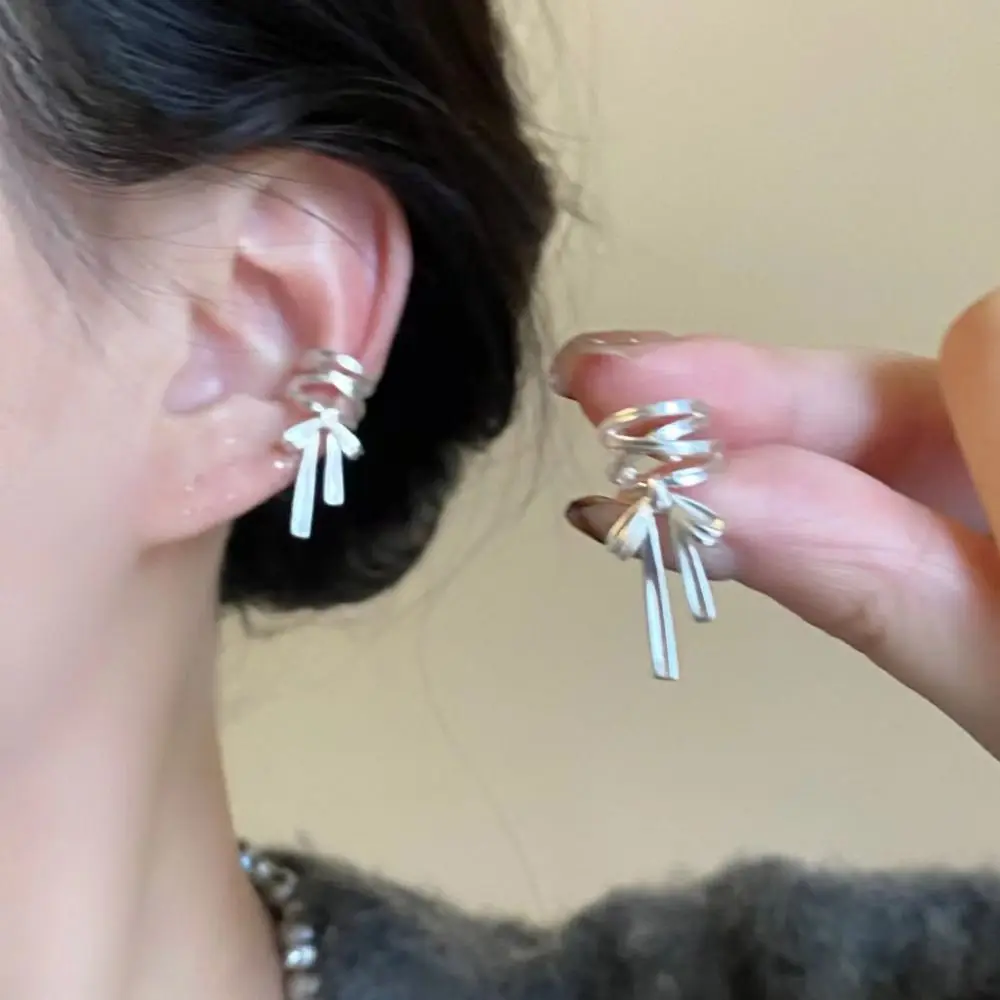 Модные Y2K Ленточные манжеты для ушей в стиле Харадзюку не пирсинг завязки банта