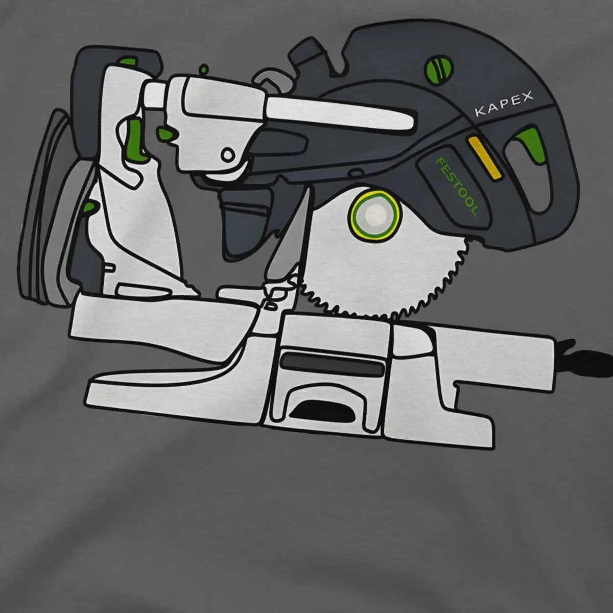 Новая футболка Festool для мужчин с круглым вырезом чистый хлопок