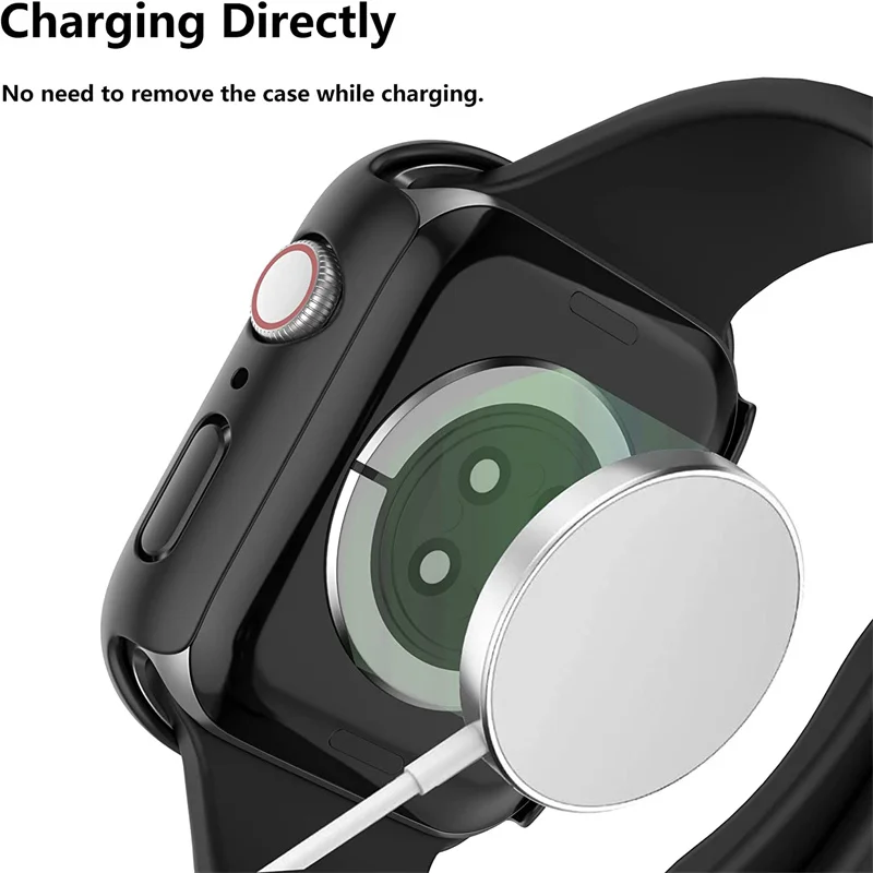 Full Screen Protector Case For Apple Watch 7/6/SE/5/4/3/2 Bumper Cover Tempered Glass Film Iwatch 38mm 40mm 42mm 44mm 41mm 45mm