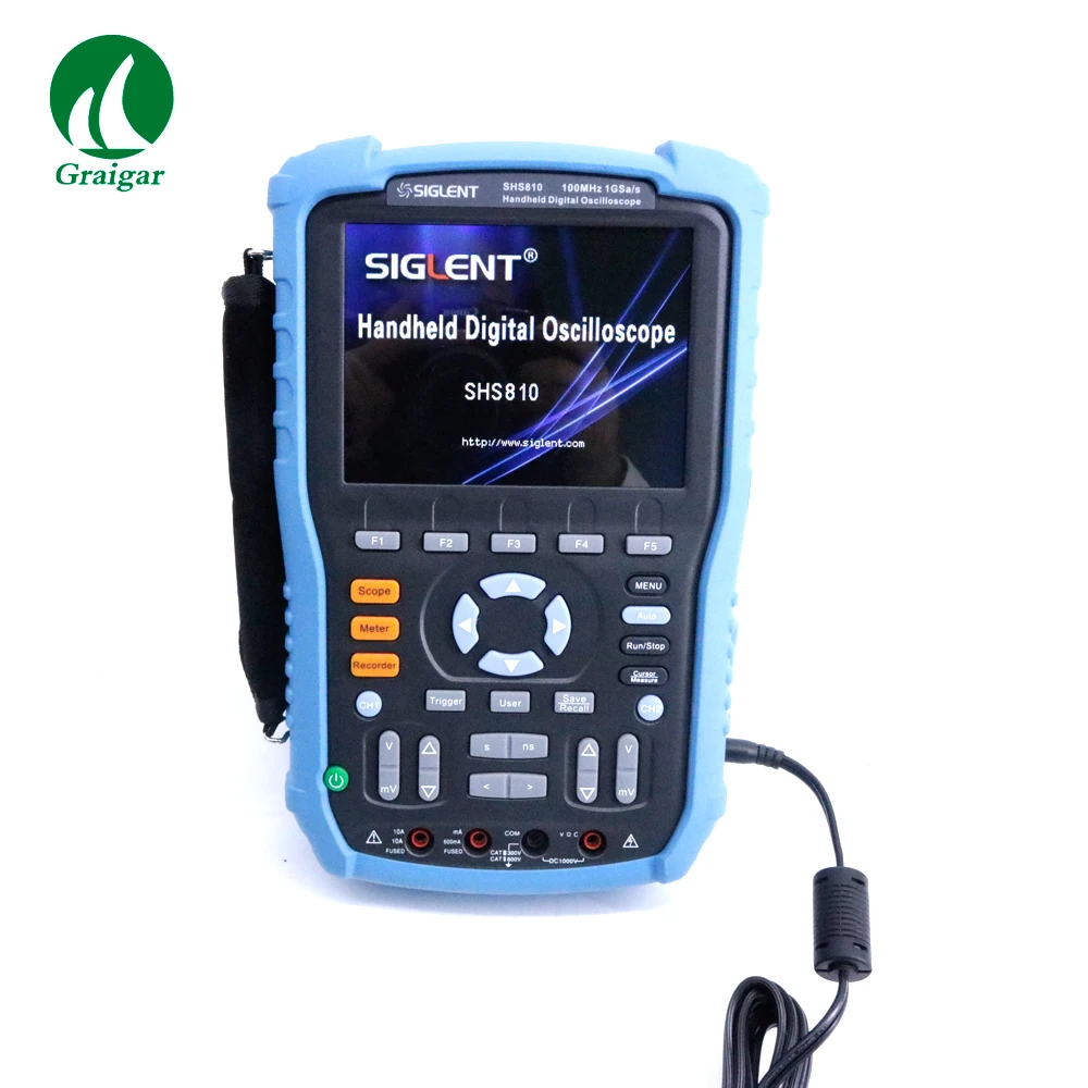 

Brand New SHS810 Handheld Digital Siglent Oscilloscope 2-Channel 100MHz 1GSa/s 2M 5.7"