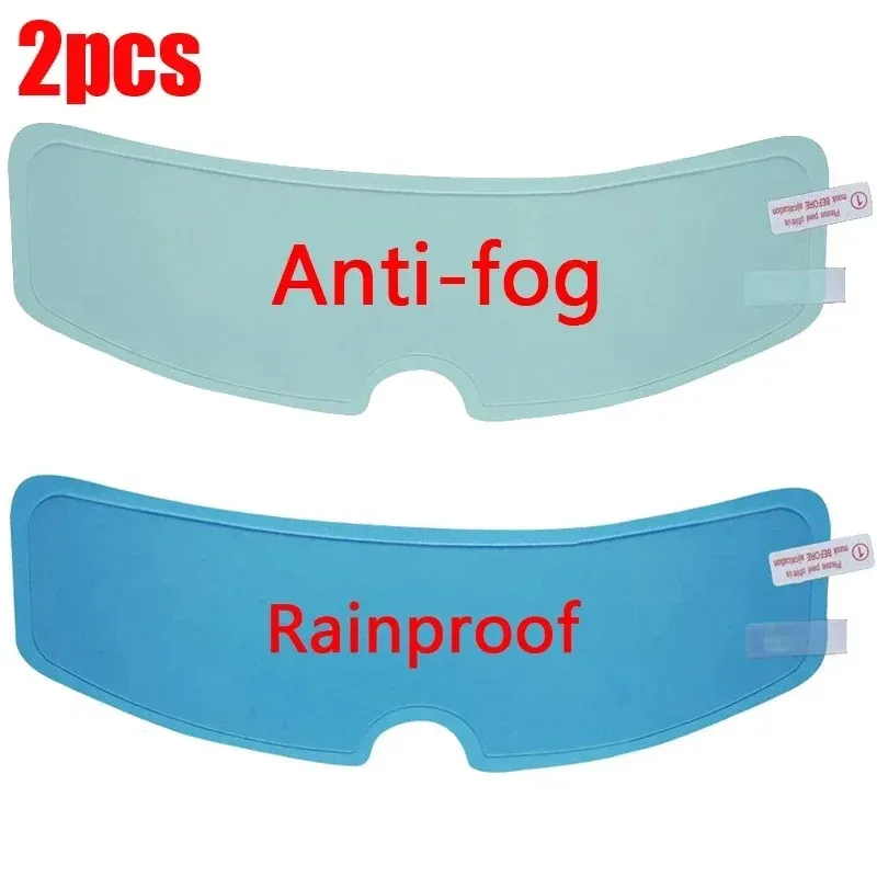 

Зеркало для мотоциклетного шлема, непромокаемая пленка, непромокаемая противотуманная наклейка, 2 шт., универсальная наклейка высокого разрешения, аксессуары для мотоциклов