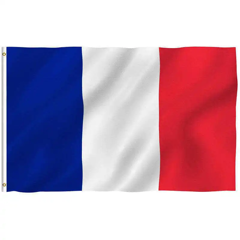 

France Flag 90x150cm Polyester Double Sides Printed French National Flags And Banners For Decoration Celebration Parade Sports